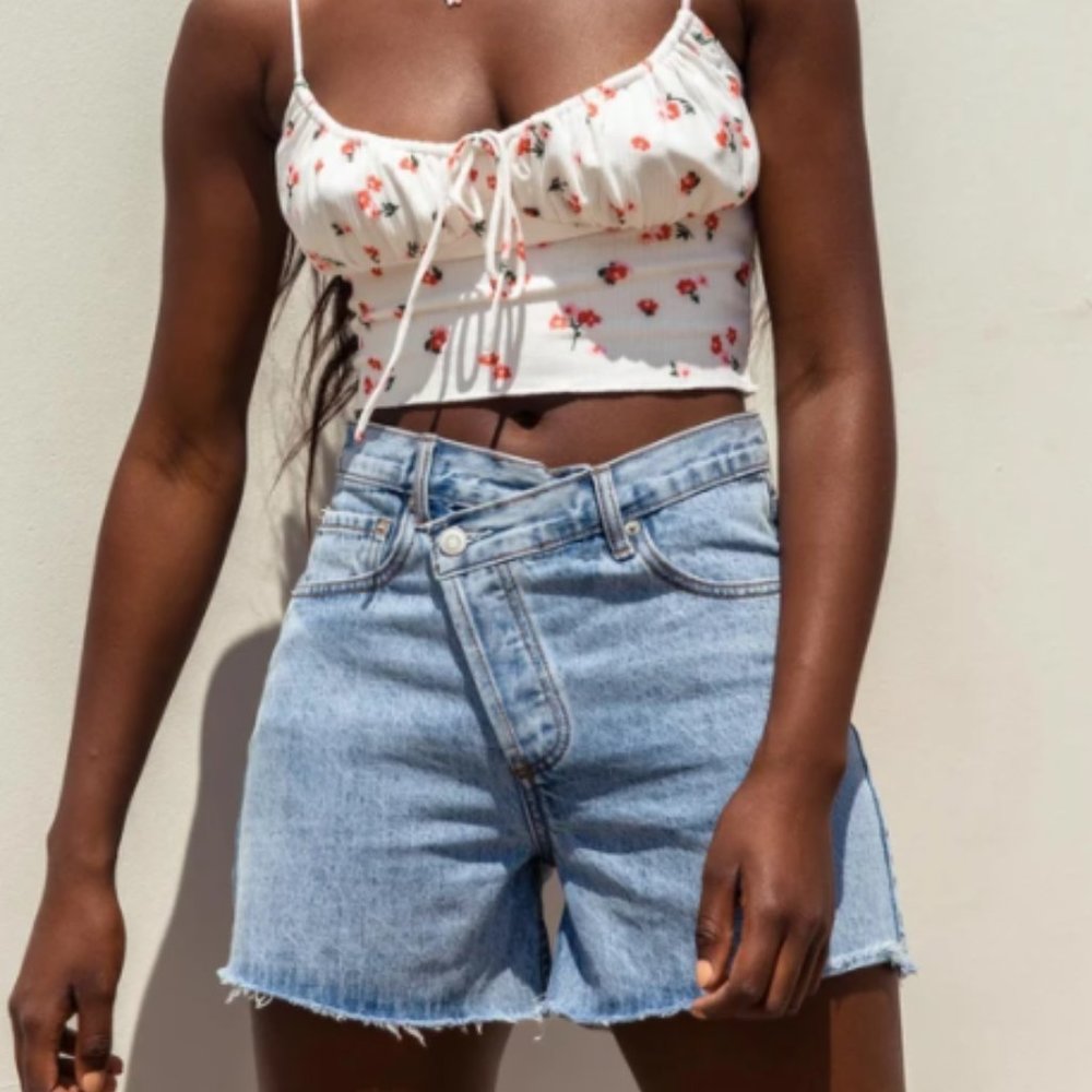 Princess Polly Xena Denim Shorts (NEVER WORN)